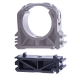 PVC Rohrschelle 160mm Distanzhalter <br>(Lieferung ohne Rohrschelle)