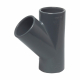 PVC-U T-Stück 32mm 45 Grad <br>DIN 8063, PN16