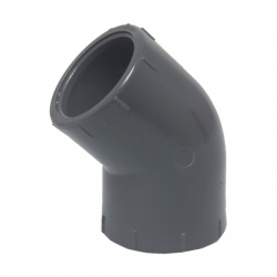 PVC-U Winkel 45 Grad  DIN 8063, PN16