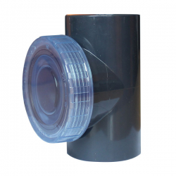 PVC-U Rückschlagklappe 50mm transparent PN10