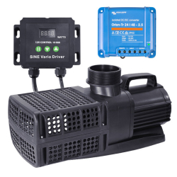 Kobre®Tec Solarpumpe 10000 Liter für Anschluss an handelsübliche Solarpanel