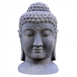 Stein Deko Buddha Maske 75cm 