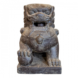 Stein Deko Tempel-Löwe rechts schauend 40cm LxBxH 25 x 36 x 40cm