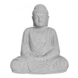 Stein Deko Buddha sitzend japanisch 50cm 